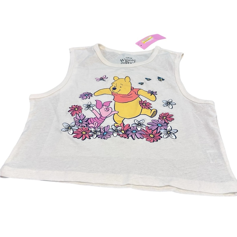 Disney Winnie the Pooh Piglet Floral Sleeveless Tank XS